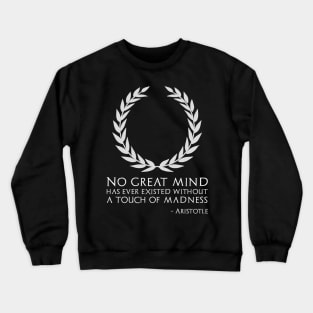 Funny Inspiring Classical Greek Philosophy Aristotle Quote Crewneck Sweatshirt